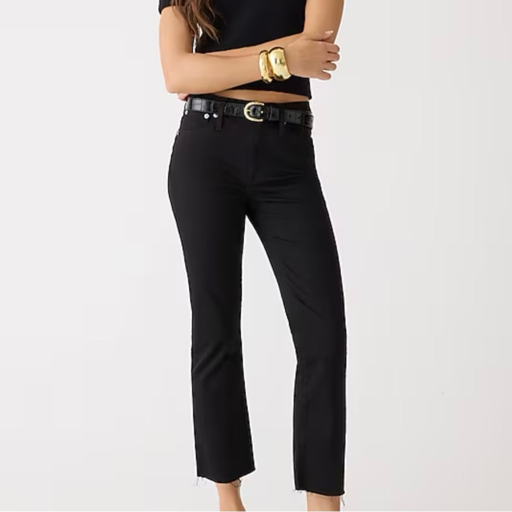 J. Crew Black Ankle-Cropped Jeans